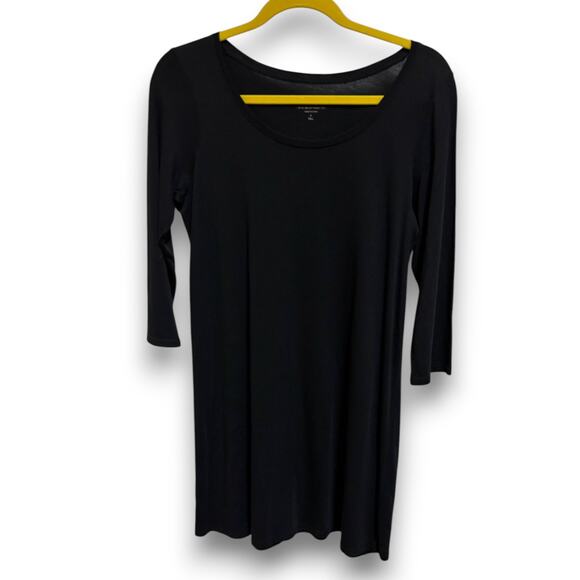 Pure J. Jill Ballet Sleeve Thigh Length Tunic Black 3/4 Sleeve Size Small Tall - Picture 5 of 10